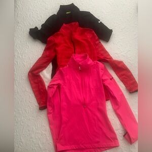 Nike Pro long sleeve half zip top bundle of 3
